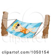 Poster, Art Print Of Summer Girl Relaxing In A Hammock