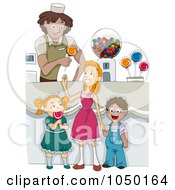 Poster, Art Print Of Diverse Children In A Candy Shop