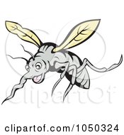 Royalty Free RF Clip Art Illustration Of A Skeeter by patrimonio