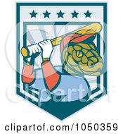 Royalty Free RF Clip Art Illustration Of A Baseball Snake Logo
