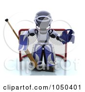 Poster, Art Print Of 3d Robot Goalie