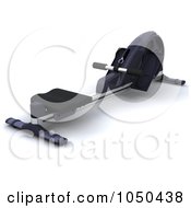 Royalty Free RF Clip Art Illustration Of A 3d Rowing Machine