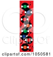 Royalty Free RF Clip Art Illustration Of A Vertical Banner Of Record Albums And Music Notes On Red by Pams Clipart