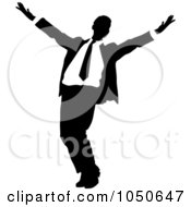 Poster, Art Print Of Happy Black And White Businessman