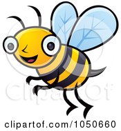 Poster, Art Print Of Happy Honey Bee