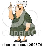 Poster, Art Print Of Senior Woman Pointing Up