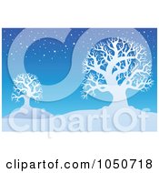 Poster, Art Print Of Background Of Bare Winter Trees - 1