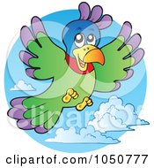 Poster, Art Print Of Parrot In A Blue Sky Logo