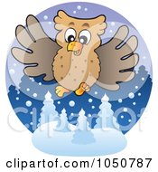 Poster, Art Print Of Winter Owl Logo