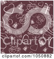 Poster, Art Print Of Background Of Coffee Gifts And Hearts