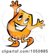 Orange Blinky Jumping