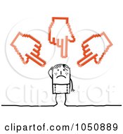 Poster, Art Print Of Hand Cursors Bullying A Boy