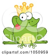 Poster, Art Print Of Frog Prince Sticking His Tongue Out