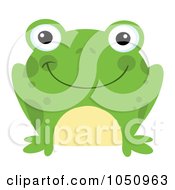 Royalty Free Vector Clip Art Illustration Of A Smiling Frog