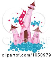 Pink Valentine Towers On A Cloud