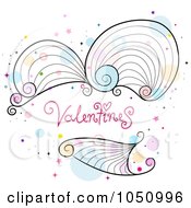 Royalty Free Vector Clip Art Illustration Of Valentines In A Spiral Heart