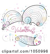 Poster, Art Print Of Valentines In A Spiral Heart