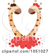 Poster, Art Print Of Giraffe Couple - 1