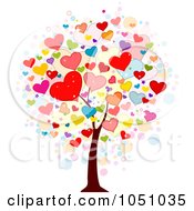 Poster, Art Print Of Valentine Doodle Tree - 2