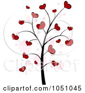 Poster, Art Print Of Valentine Doodle Tree - 4