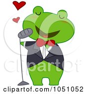 Poster, Art Print Of Frog Singing Love Songs