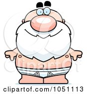 Royalty Free Vector Clip Art Illustration Of A Chubby Man In Tighty Whities Underwear by Cory Thoman