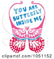 Poster, Art Print Of Butterfly With You Are Butterfly Inside Me Text