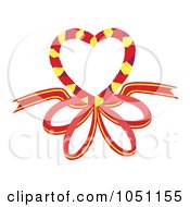 Poster, Art Print Of Heart With A Ribbon