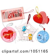 Poster, Art Print Of Digital Collage Of Valentines Day Tags - 1