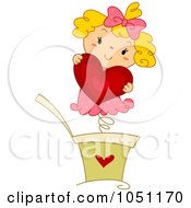 Poster, Art Print Of Jack In The Box Girl Holding A Heart