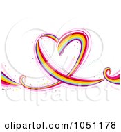 Poster, Art Print Of Flowing Rainbow Heart