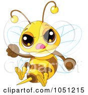 Poster, Art Print Of Mad Bee Waving A Fist