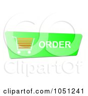 Green And Orange Order Shopping Cart Button