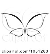 Poster, Art Print Of Black And White Butterfly Logo - 7