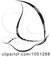 Royalty Free Vector Clip Art Illustration Of A Black And White Butterfly Logo 12 by elena #COLLC1051268-0147