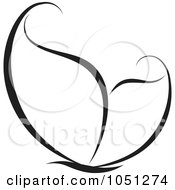 Royalty Free Vector Clip Art Illustration Of A Black And White Butterfly Logo 10