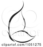 Royalty Free Vector Clip Art Illustration Of A Black And White Butterfly Logo 11 by elena #COLLC1051275-0147
