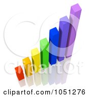 Poster, Art Print Of 3d Colorful Bar Graph