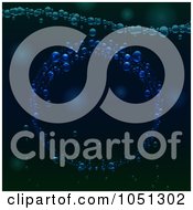 Royalty Free Vector Clip Art Illustration Of A Bubble Wave In Green And Blue Water by elaineitalia
