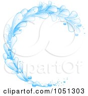 Poster, Art Print Of Blue Splash Wave Curling