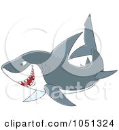 Poster, Art Print Of Swimming Gray Shark