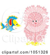 Marine Fish And Pink Coral