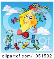 Poster, Art Print Of Happy Kite In A Blue Sky