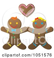 Poster, Art Print Of Happy Gingerbread Couple