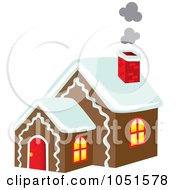 Poster, Art Print Of Smoke Rising From A Gingerbread House Chimney