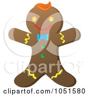Poster, Art Print Of Happy Gingerbread Man