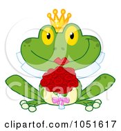 Royalty Free Vector Clip Art Illustration Of A Frog Bride by Hit Toon