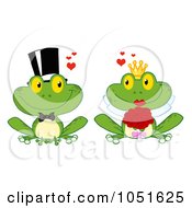 Poster, Art Print Of Frog Bride And Groom