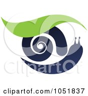 Poster, Art Print Of Snail And Leaf Logo