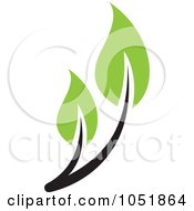 Royalty Free Vector Clip Art Illustration Of A Seedling Plant Ecology Logo 6